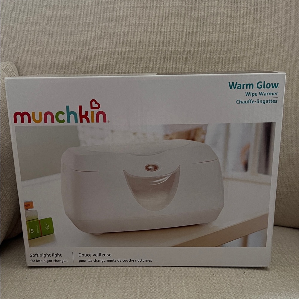 Munchkin Soft White Wipe Warmer with Night Light